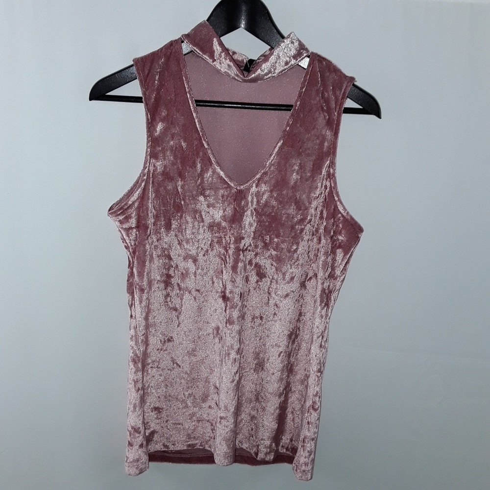 TART CRUSHED VELVET TOP NWT